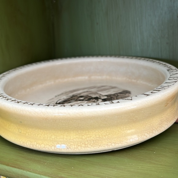 Antique Harper Pottery Co Semi Porcelain Baby Plate c 1890-1910 bowl - Picture 7 of 11